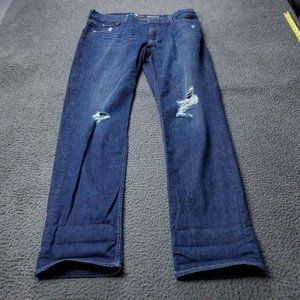 7 For All Mankind Standard Distressed Jeans Blue Cotton Mens Size 38 x34